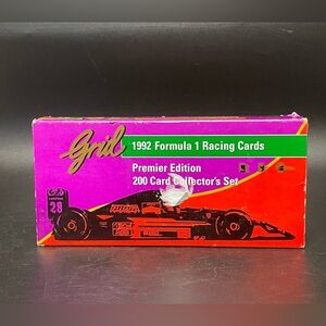 Grid 1992 Formula 1 Racing Cards Premier Edition 200 Card Collector's Set As is